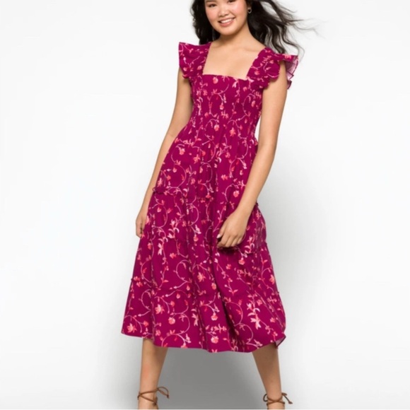Hill House Dresses & Skirts - Hill House Ellie Nap Dress Burgundy Botanical - Small